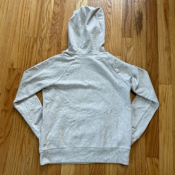 Athleta Girl In Your Element Textured 2.0 Hoodie in Oatmeal Multi Sz M 8-10 - Picture 11 of 12